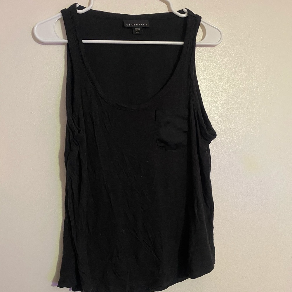 Black tank top